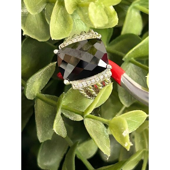 D.Y. 925 Wheaton Onyx/Diamonds Ring - Picture 8 of 10